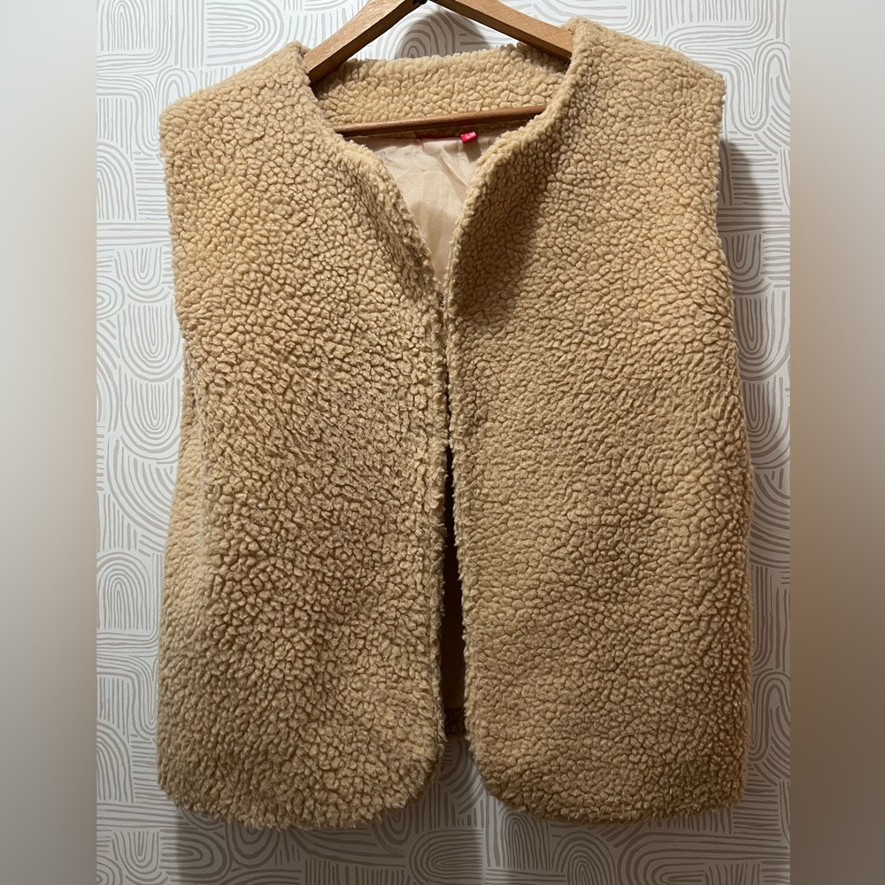 Vintage Vegan shearling vest